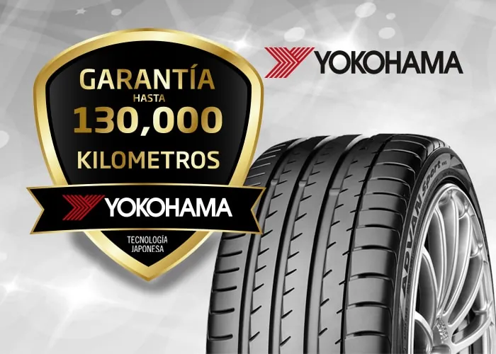 Garantía Yokohama hasta 130,000 kilómetros